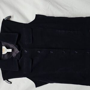 Talbots Blue Boxy Button Down Blouse